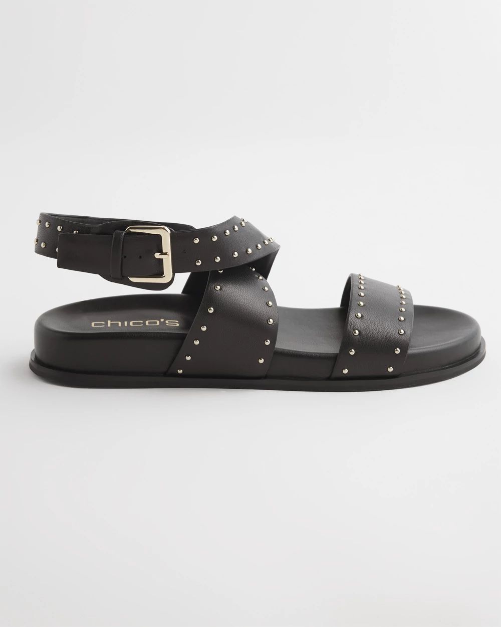 サンダル KJACQUES Men Sandals GARNIKHSNOIRCC PULNOIR BLACK Black Leather Sandals | Chico's